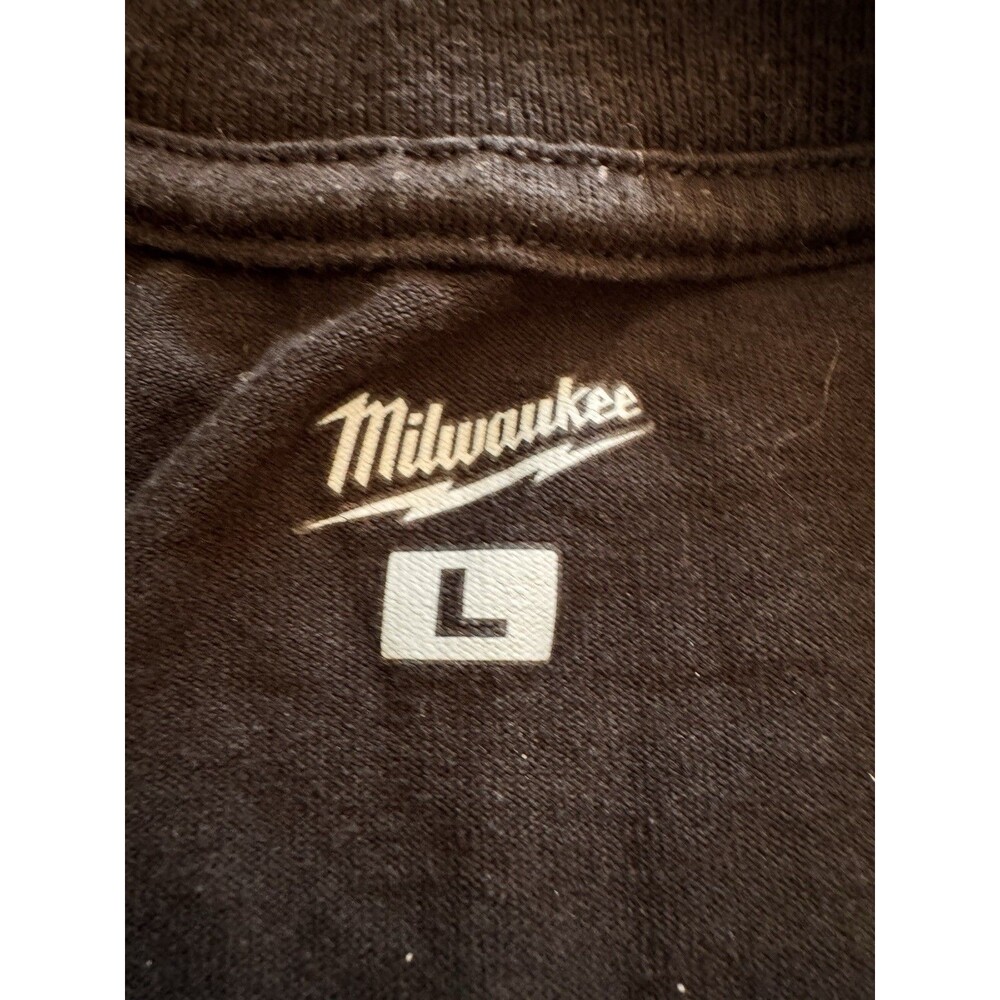 Milwaukee Tool GRIDIRON Pocket T-Shirt Mens Large Black Workwear Logo NWOT Work - Picture 4 of 4